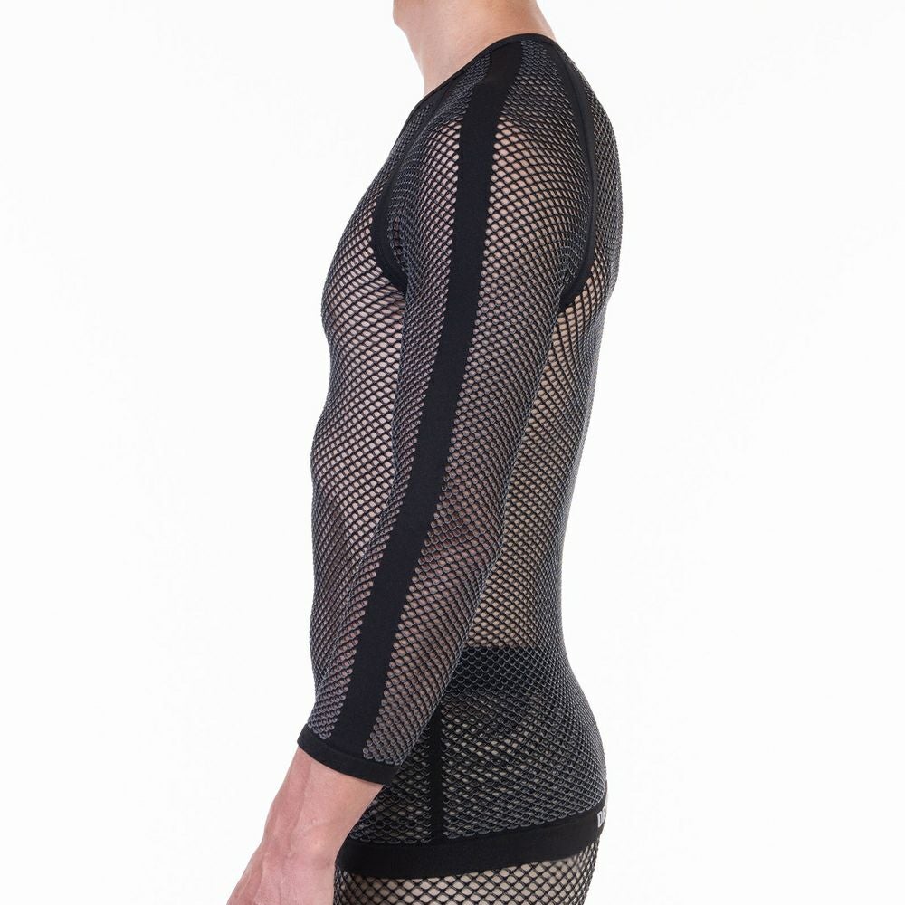 DRYNAMIC MESH 3/4 SLEEVE CREW