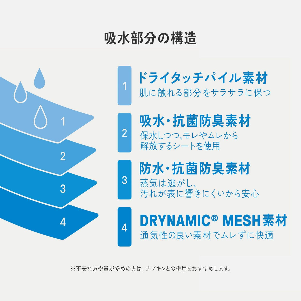 DRYNAMIC MESH ABSORBENT SHORTS