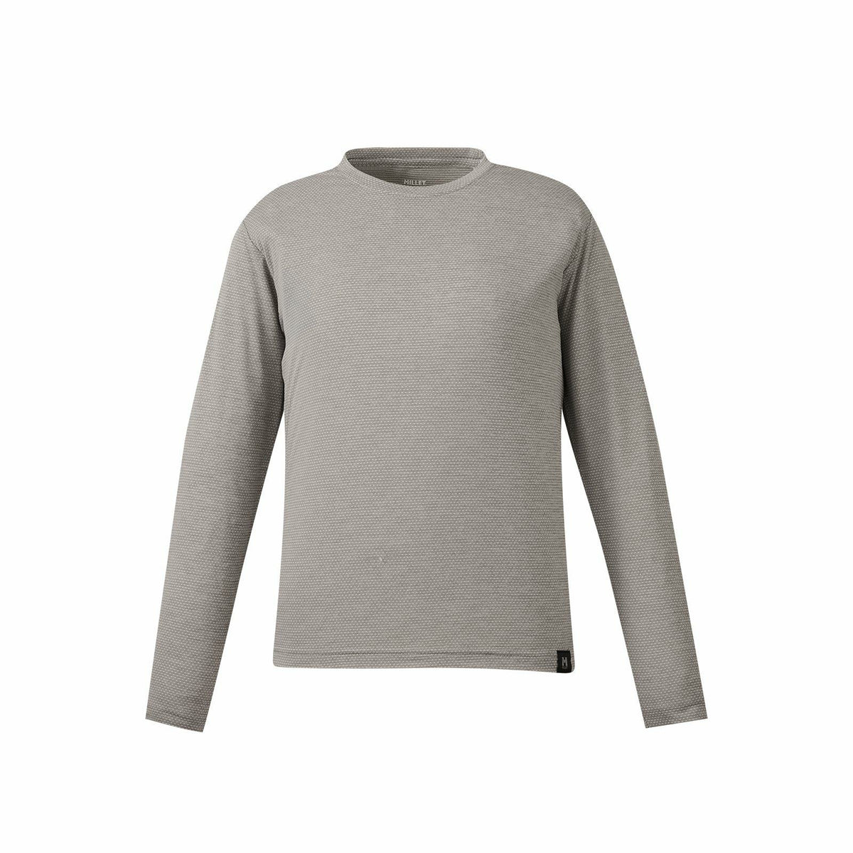 Heather Mesh Crew Long Sleeve