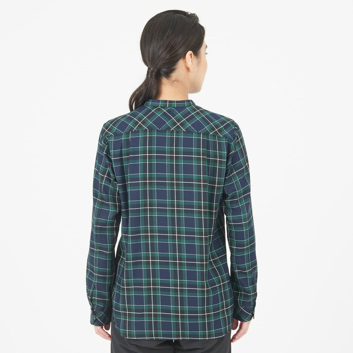 Thermo Check Stand Collar Long Sleeve Shirt