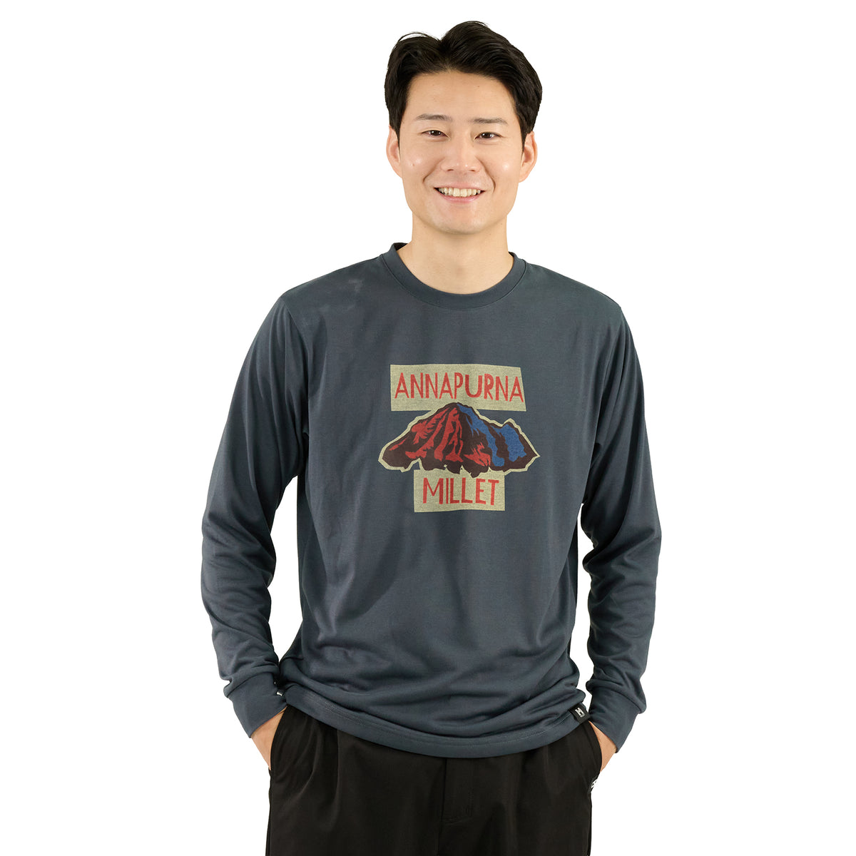 マウントグラフィック ロングスリーブ Tシャツ