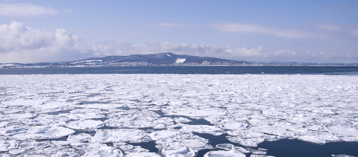 紋別の流氷