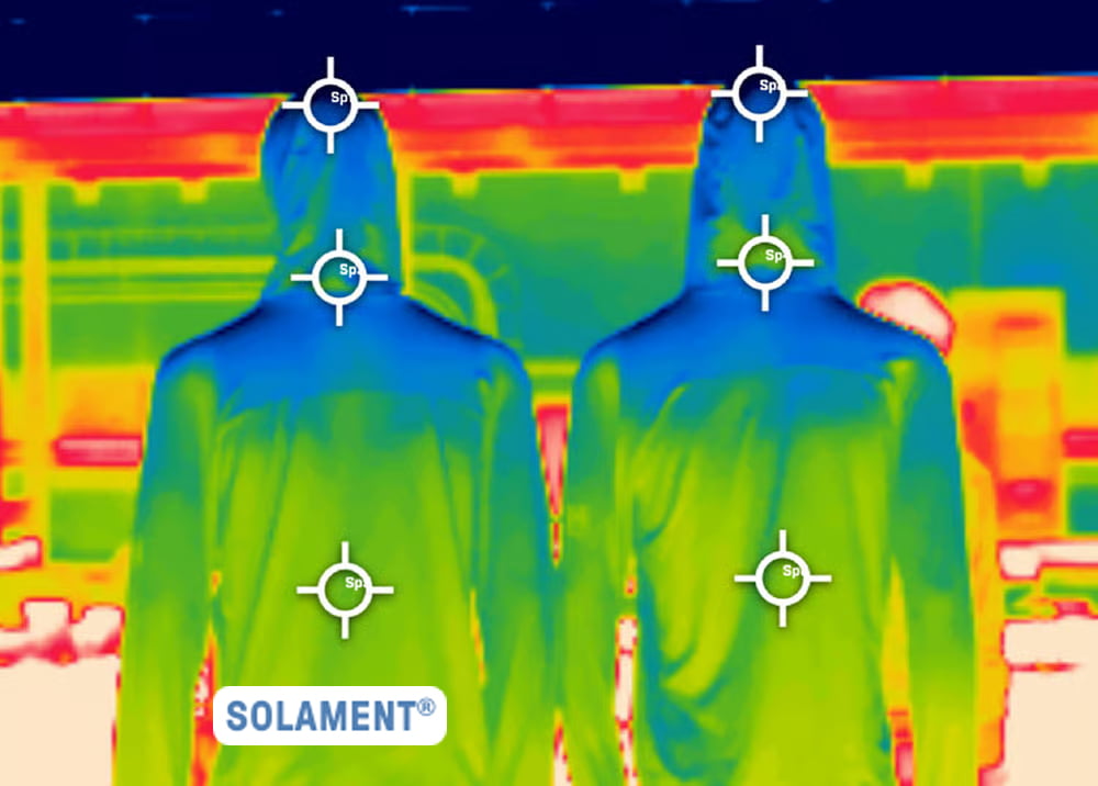 開始直後のサーモグラフィ