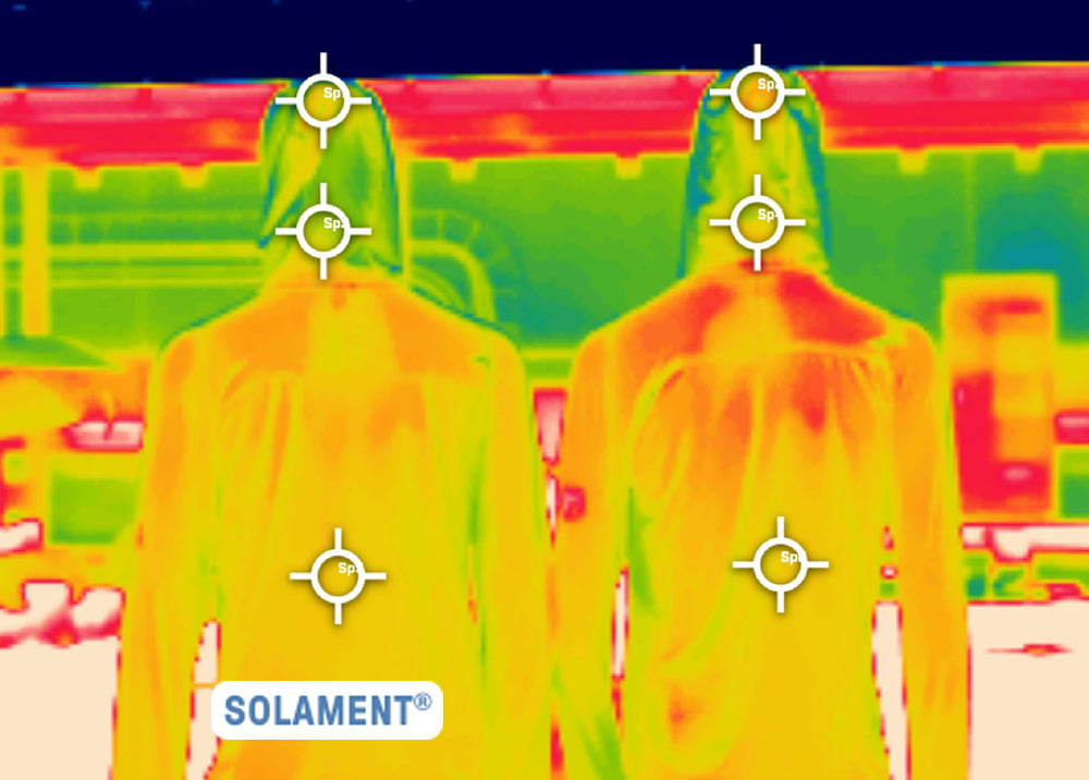 20分後のサーモグラフィ