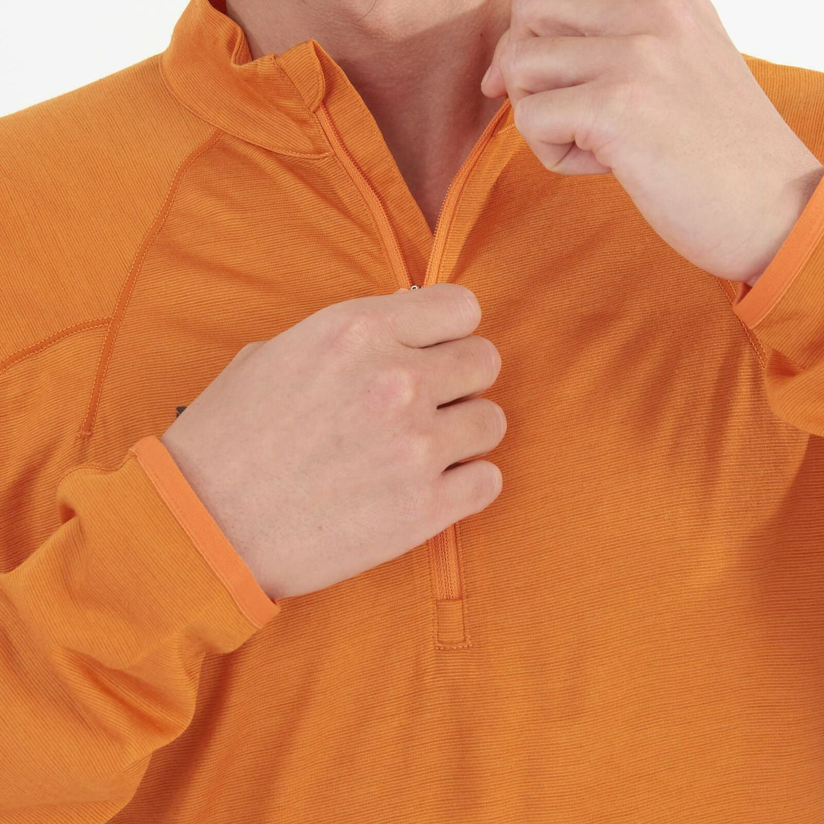 ウビック ウール ジップ ロングスリーブ