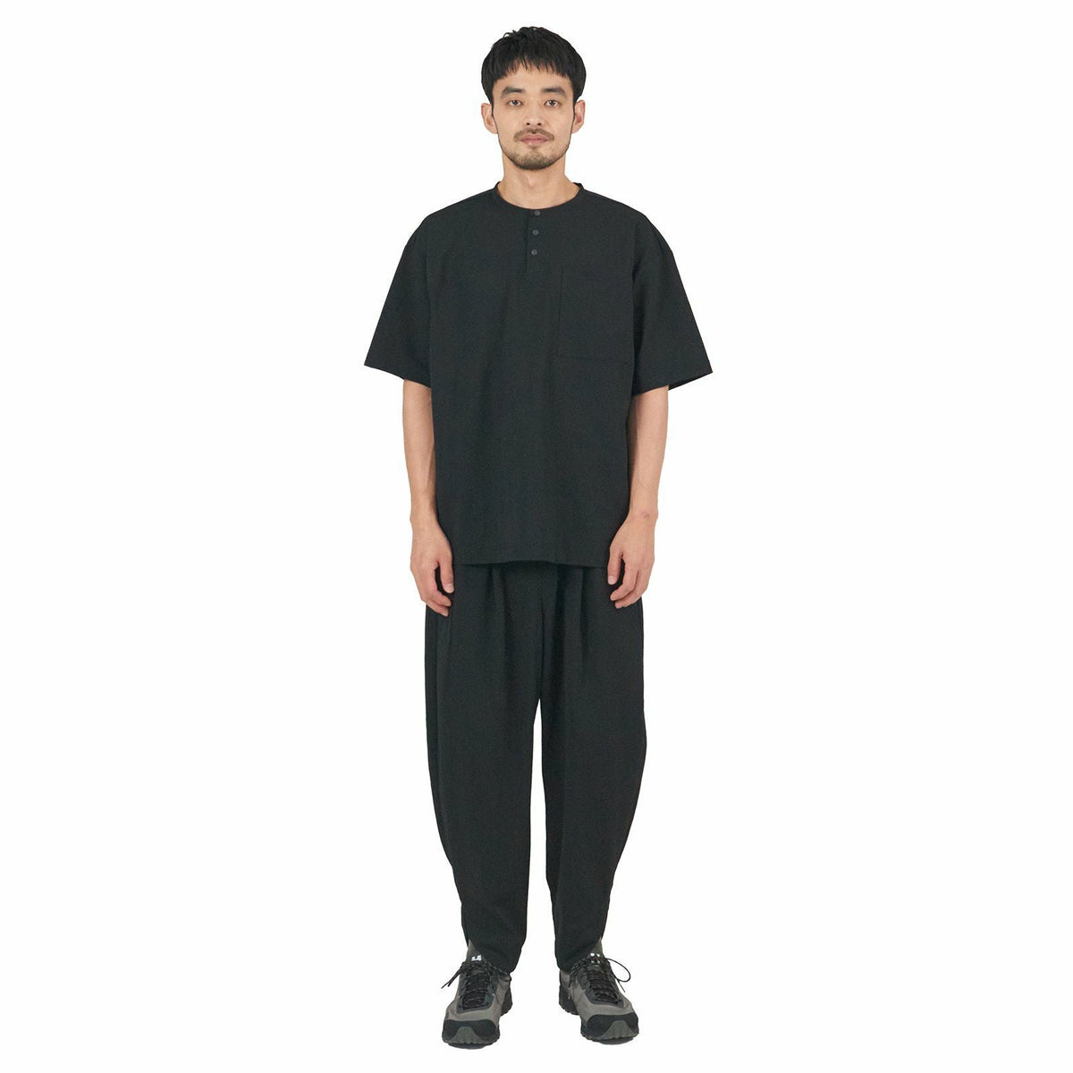微风网眼灯笼裤