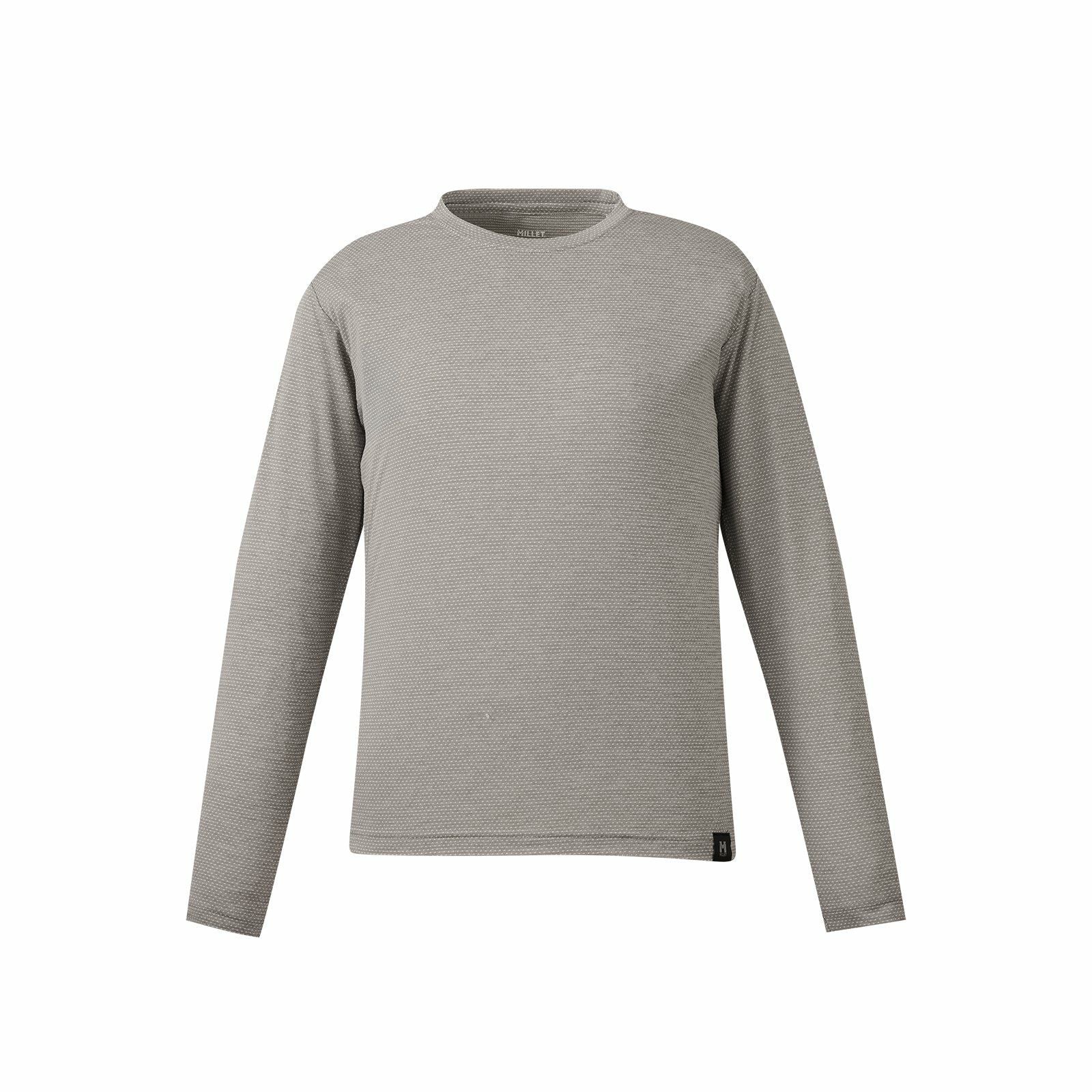 Heather Mesh Crew Long Sleeve