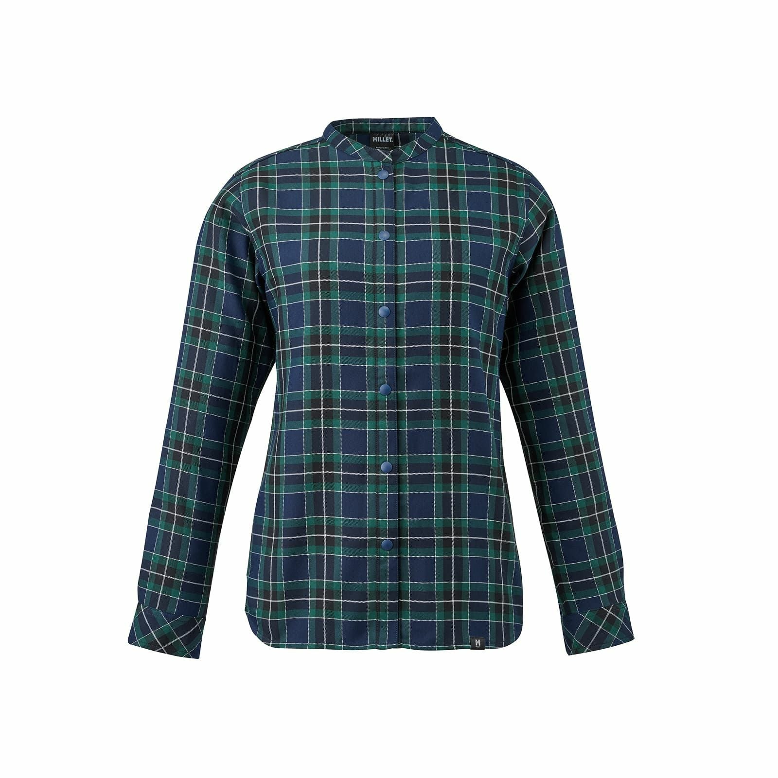 MIST CHECK タータンチェック ロングシャツ サーモ チェック スタンド シャツ ロングスリーブ