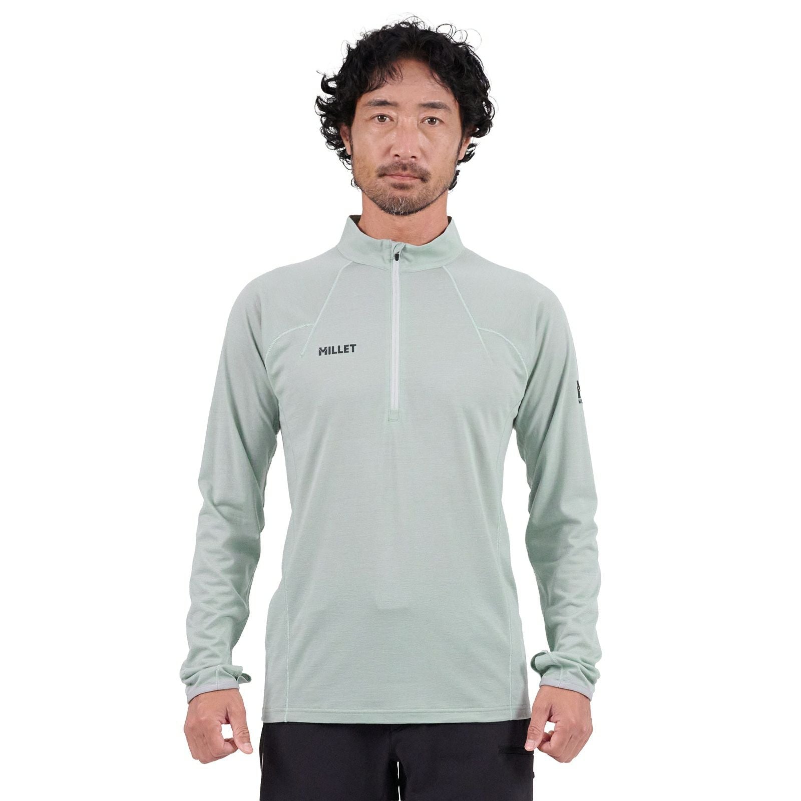 ウビック ウール ジップ ロングスリーブ