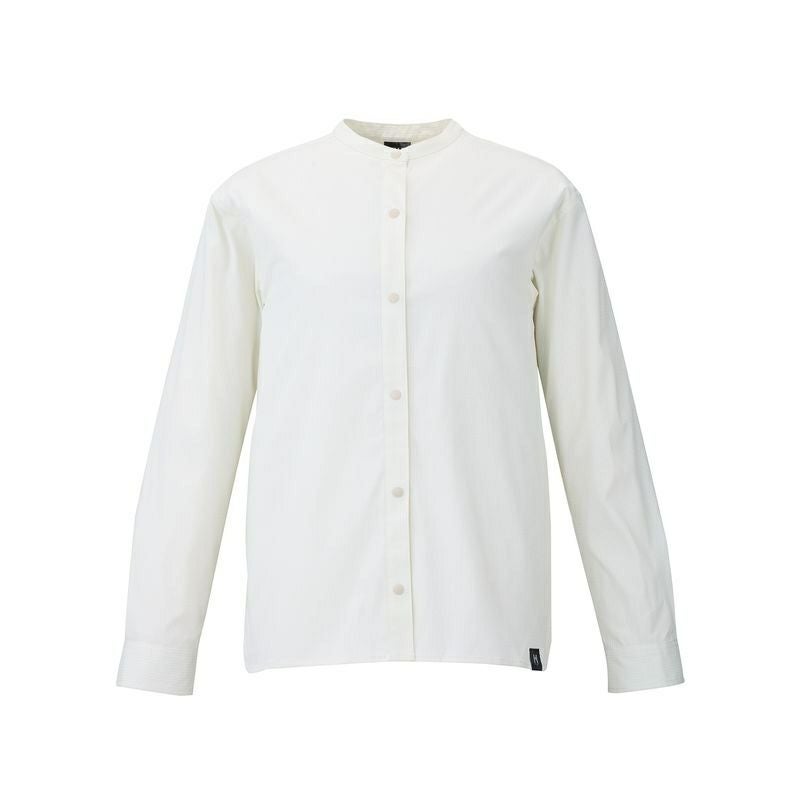 Insect Barrier Check Stand Collar Long Sleeve Shirt