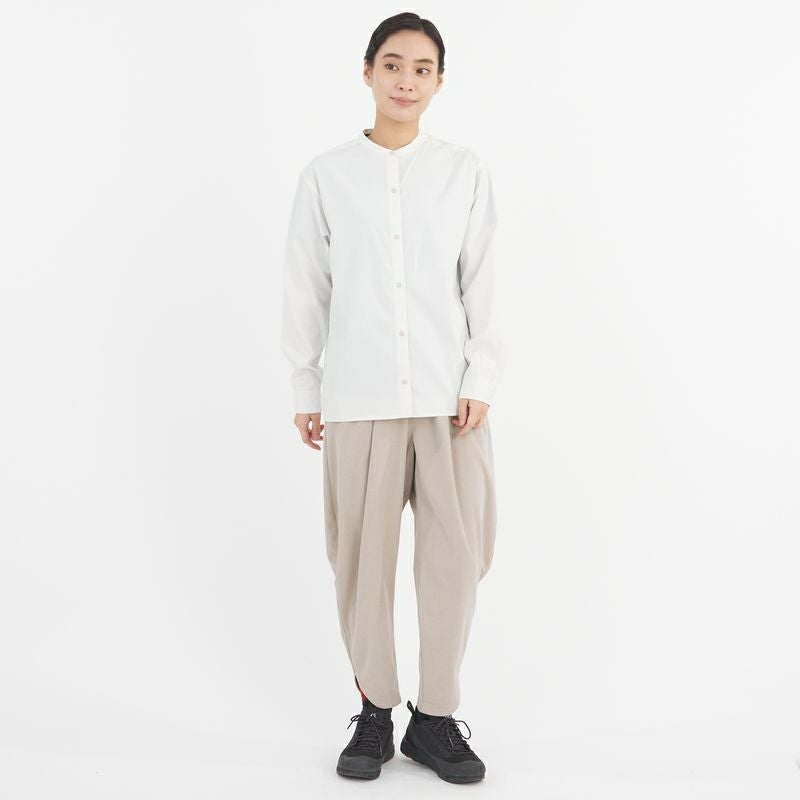 Insect Barrier Check Stand Collar Long Sleeve Shirt