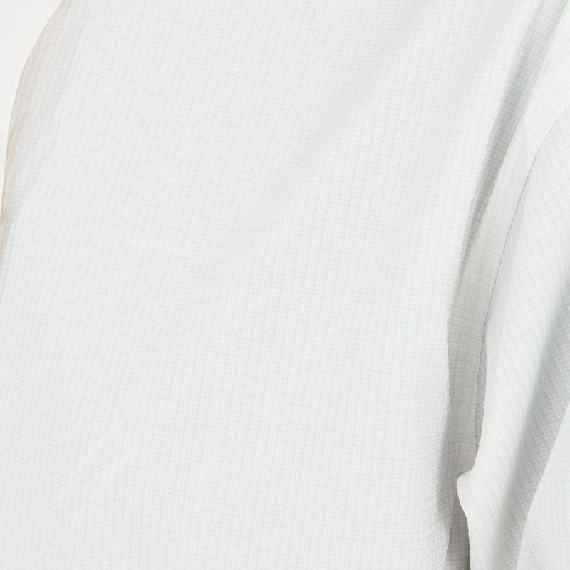 Insect Barrier Check Stand Collar Long Sleeve Shirt