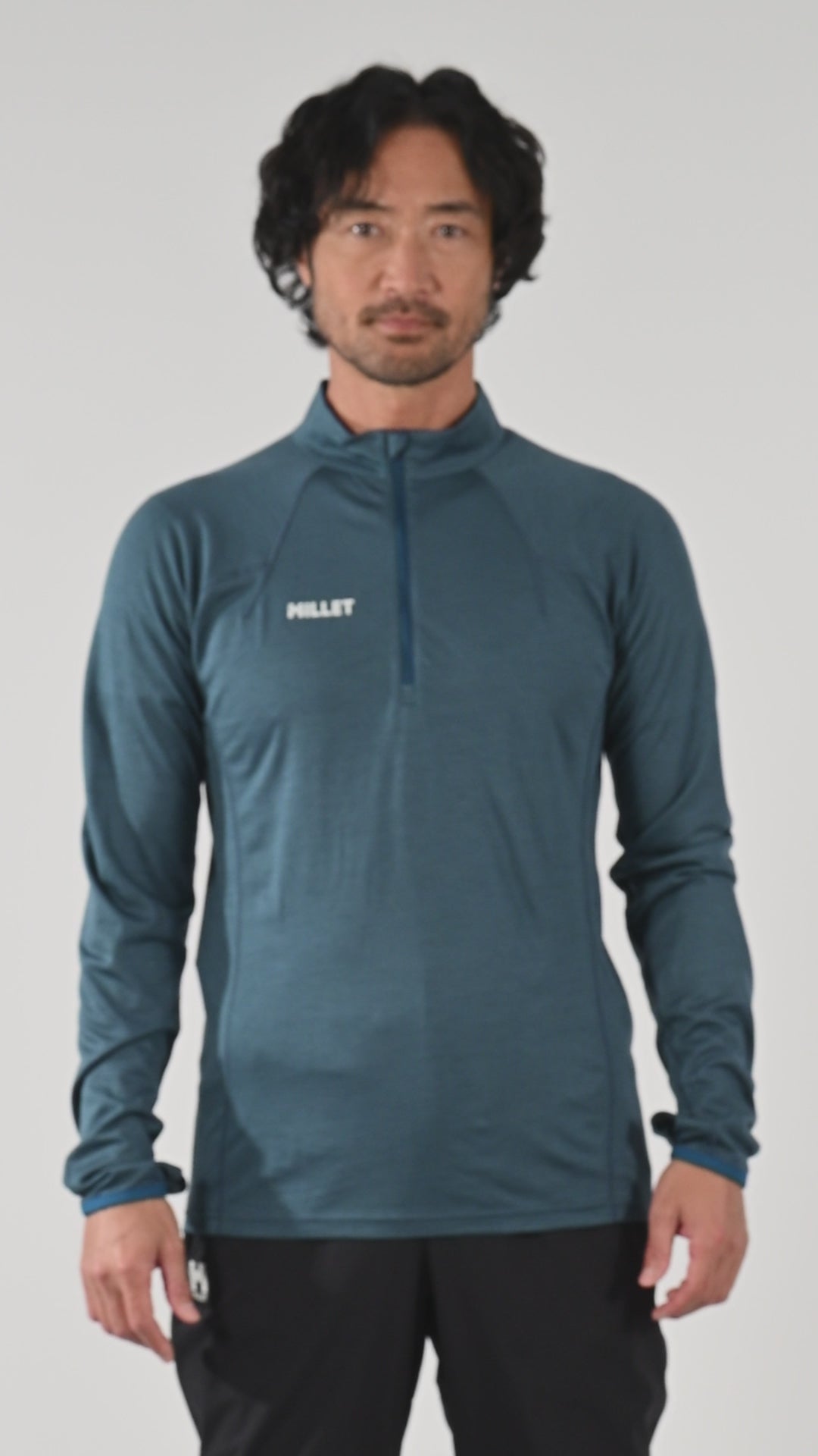 ウビック ウール ジップ ロングスリーブ | 登山・アウトドア | Millet